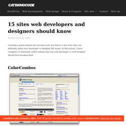 15 sites web developers and designers should know - CatsWhoCode.com - StumbleUpon