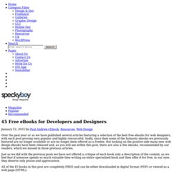 45 Free eBooks for Developers and Designers
