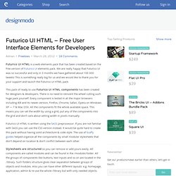 Futurico UI HTML - Free User Interface Elements for Developers