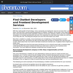Find Chatbot Developers and Frontend Development Services
