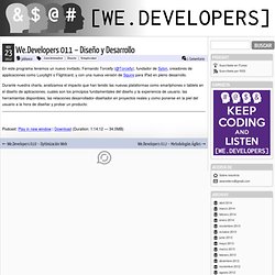 We.Developers 011 – Diseño y Desarrollo