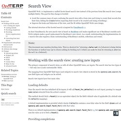 Search View — OpenERP Web Developers Documentation 7.0 documentation