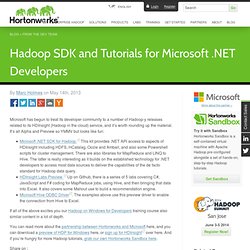 Hadoop SDK and Tutorials for Microsoft .NET Developers