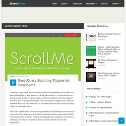 Best jQuery Scrolling Plugins for Developers