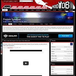 What Indie Developers Can Learn from Minecraft news - Frozen Synapse Game