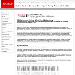 SQL Performance Analyzer