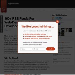 160+ RSS Feeds For Web-Designers And Developers 