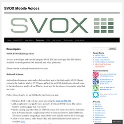 SVOX Mobile Voices