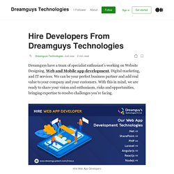 Hire Developers From Dreamguys Technologies