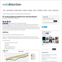 26 useful graphing solutions for web developers - Webdistortion