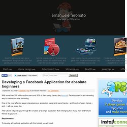 Developing a Facebook Application for absolute beginners