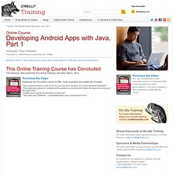 Live Online Course: Developing Android Applications with Java, Part 1 - Training