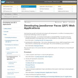 Developing JavaServer Faces (JSF) Web Applications - Developing Java EE 5 Applications