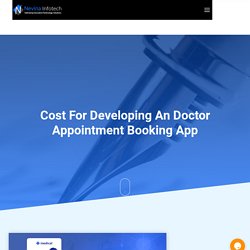 Cost For Developing An Doctor Appointment Booking App