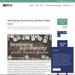 Developing Automaticity with Basic Math Facts