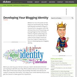 Developing Your Blogging Identity