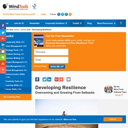 Developing Resilience - Career Development from MindTools.com