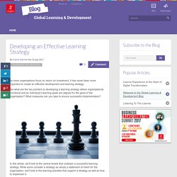 Developing an Effective Learning Strategy - Blog Global Learning & Development