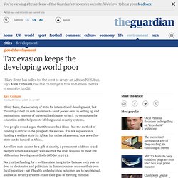 Tax evasion keeps the developing world poor