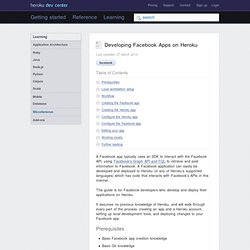Getting Started with Your Facebook App on Heroku