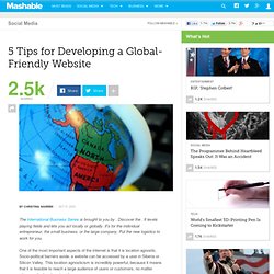 5 Tips for Developing a Global-Friendly Website