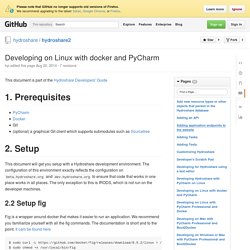 Developing on Linux with docker and PyCharm · hydroshare/hydroshare2 Wiki · GitHub