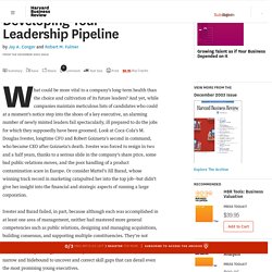 Developing Your Leadership Pipeline