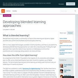 Creating blended learning content GUIDE