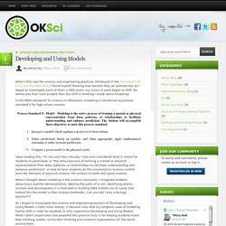 Developing and Using Models - OKSci Teachers OKSci Teachers