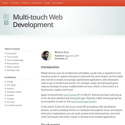 Developing for Multi-Touch Web Browsers