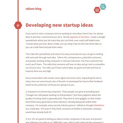 Developing new startup ideas cdixon.org – chris dixon's blog