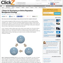 3 Steps for Developing an Online Reputation Management Strategy