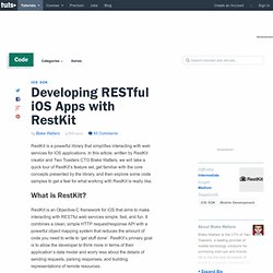 Developing RESTful iOS Apps with RestKit
