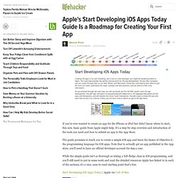 Apple's Start Developing iOS Apps Today Guide Is a Roadmap for Creating Your First App