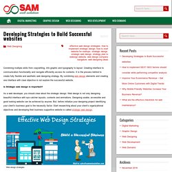 Developing Strategies to Build Successful websites – Blog-SamWebSolution
