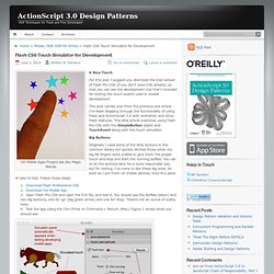 Flash CS6 Touch Simulator for Development