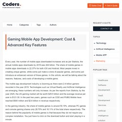 Gaming Mobile App Development: Cost & Advanced Key Features - Top Web and Mobile App Development Company USA