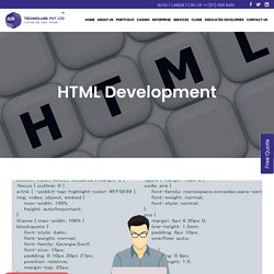 HTML Development Services – Affordable HTML Developer