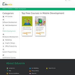 Learn Mobile Development & Online Mobile Application Training