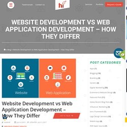 Website Development vs Web Application Development