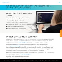 Python Development Company - Machine Learning and Web Applications