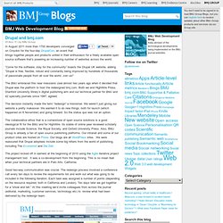 Group blogs: BMJ Web Development Blog » Blog Archive » Drupal and bmj.com