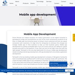 Mobile App Development Company in Bangalore - Techasoft