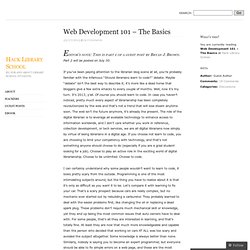 Web Development 101 – The Basics