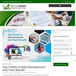 Top Trends In Web Development And Their Benefit