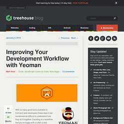Improving Your Development Workflow with Yeoman