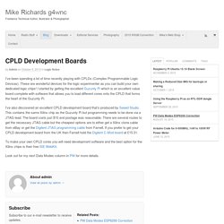 CPLD Development Boards - Mike Richards g4wnc