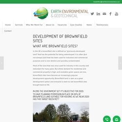 Development of Brownfield Site Seminar 8th November