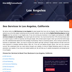Los Angeles SEO, Website Designing And Development Company California