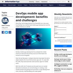 DevOps mobile app development: benefits and challenges